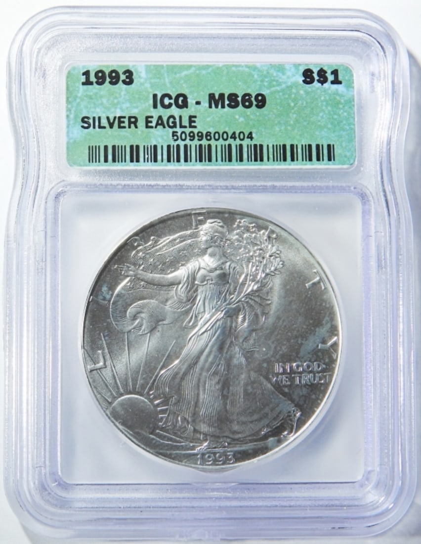 1993 AMERICAN SILVER EAGLE ICG MS-69 (1 of 4)