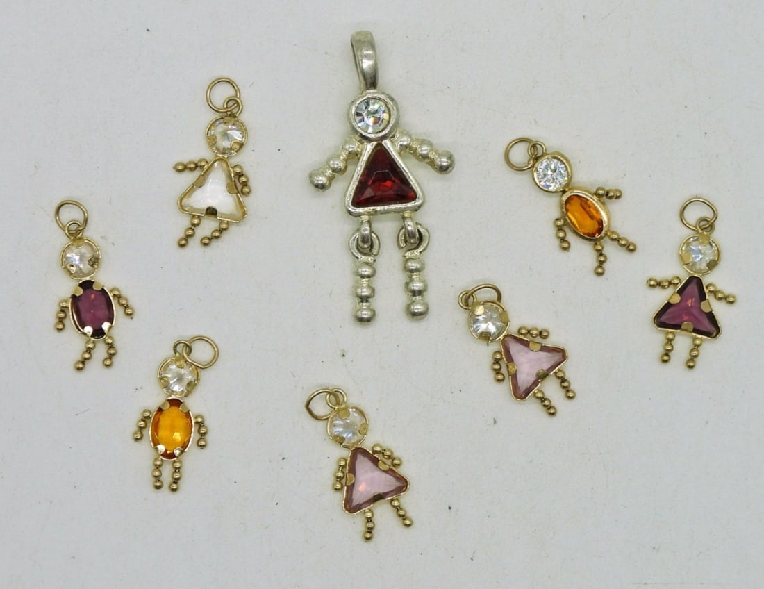 8 piece Birthstone Pendants/Charms (1 of 1)