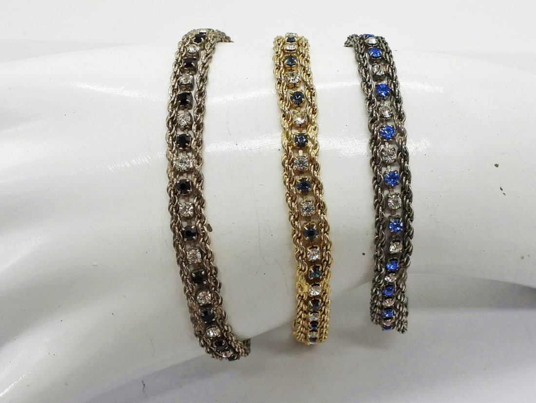 3 Chain Gemstone Bracelets (1 of 2)
