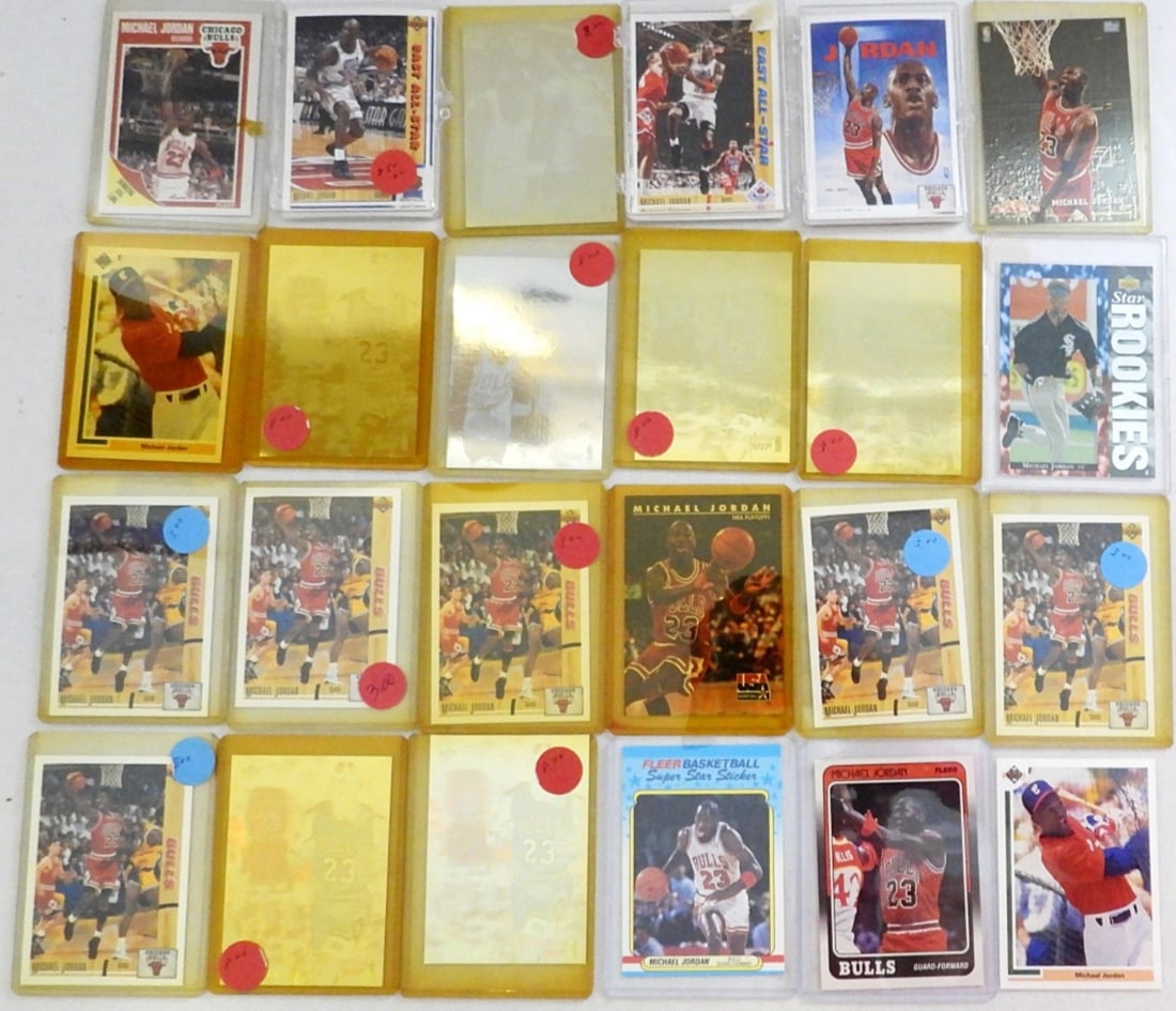 (39) MICHAEL JORDAN BASKETBALL CARDS (1 of 2)