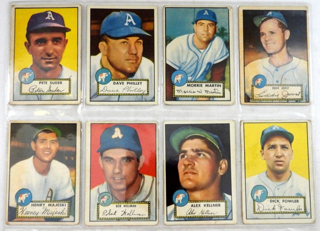 (8) 1952 TOPPS BASEBALL CARDS (1 of 2)