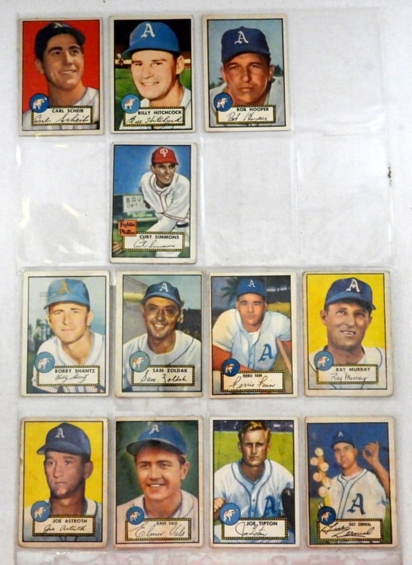 (12) 1952 TOPPS BASEBALL CARDS (1 of 3)