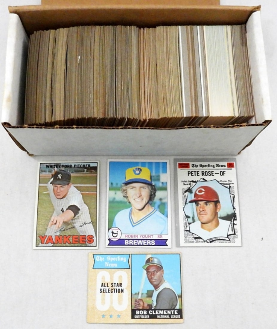1967-1979 BASEBALL CARD LOT w/STARS (1 of 2)