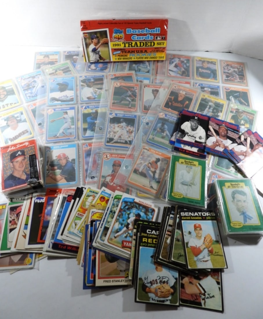 BASEBALL CARD LOT- ALL-TIME GREATS, (1 of 4)