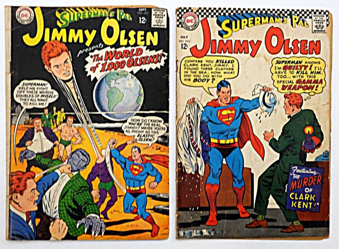 (2) DC 12-CENT SUPERMAN'S PAL JIMMY OLSEN #103 & 1 (1 of 2)