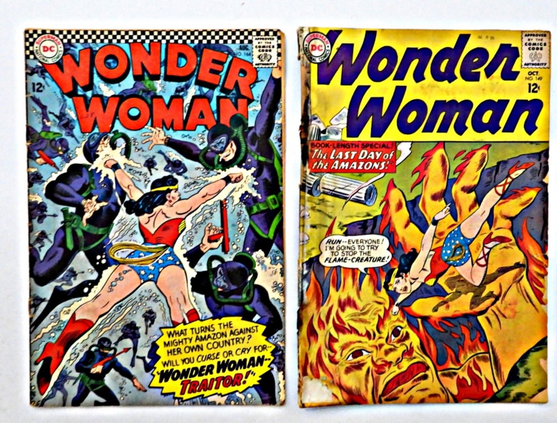 (2) DC WONDER WOMAN 12-CENT #149,164 ISSUES (1 of 2)