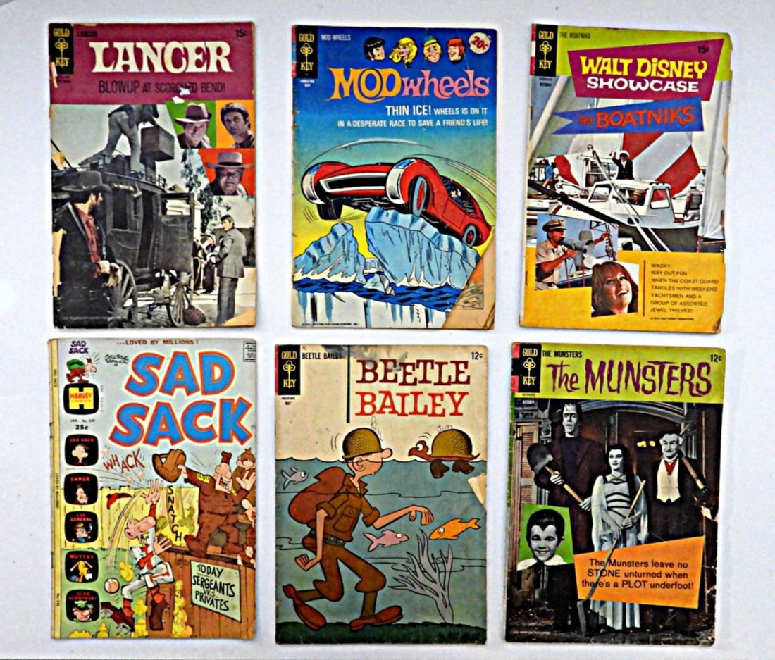 (6) VINTAGE GOLD KEY COMICS - GREAT MIX (1 of 2)