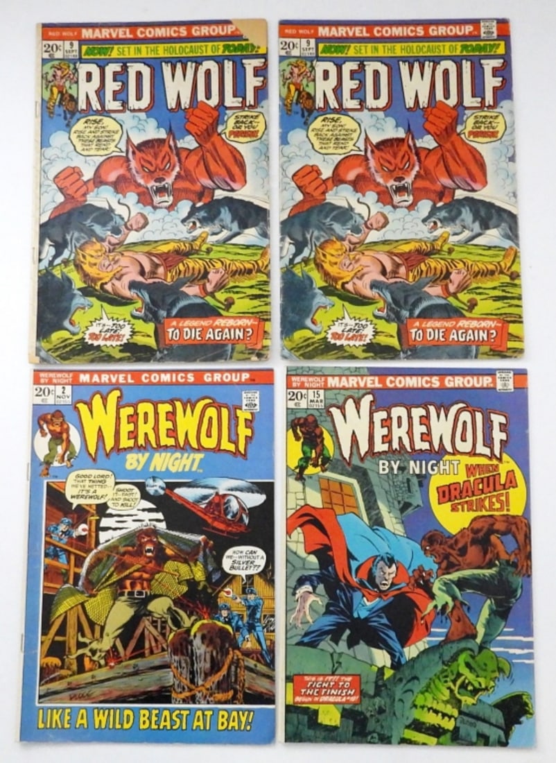 (4) MARVEL WEREWOLF & RED WOLF COMICS (1 of 2)