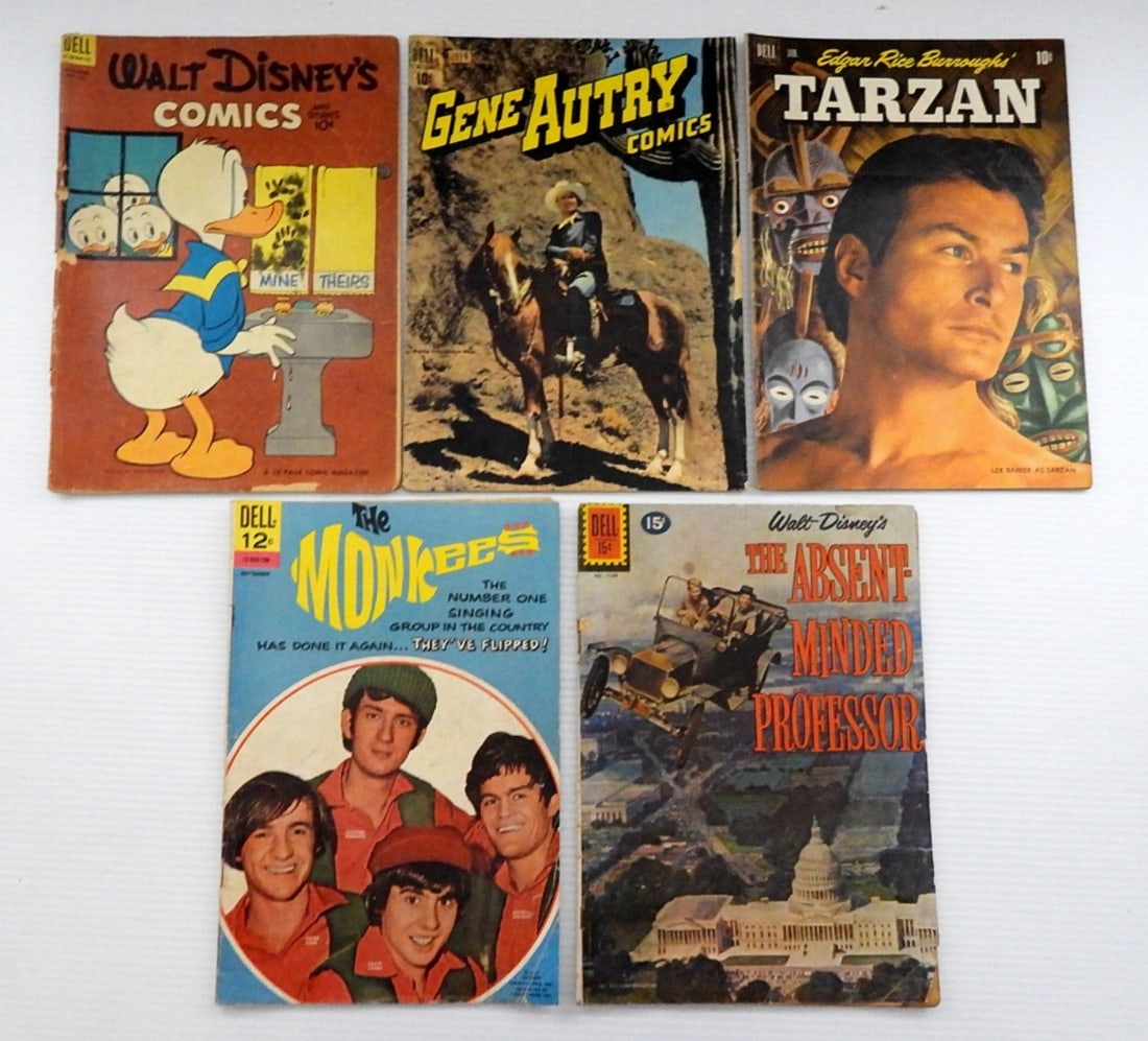 (5) DELL COMICS - THE MONKEES #4, TARZAN (1 of 2)