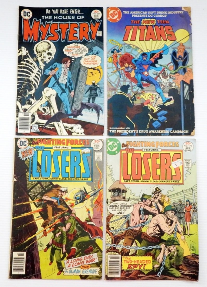 (4) VINTAGE DC COMICS- THE LOSERS & MORE (1 of 2)