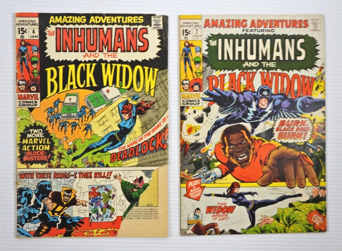 (2) INHUMANS and the BLACK WIDOW 15c (1 of 3)