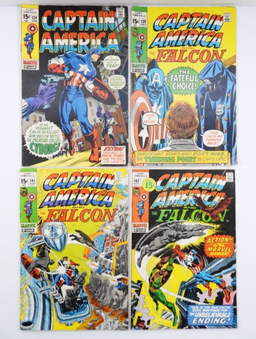 (4) CAPTAIN AMERICA 15c MARVEL COMICS (1 of 3)