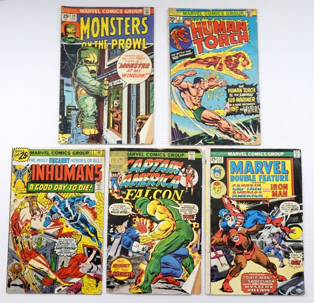 (5) VINTAGE MARVEL 25 CENT ISSUE COMICS (1 of 2)