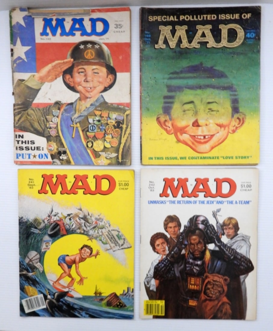 (4) 71 & 83 MAD MAGAZINES (1 of 2)