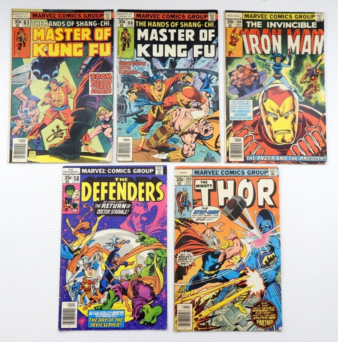 (5) VINTAGE 1970's MARVEL COMIC BOOKS (1 of 2)