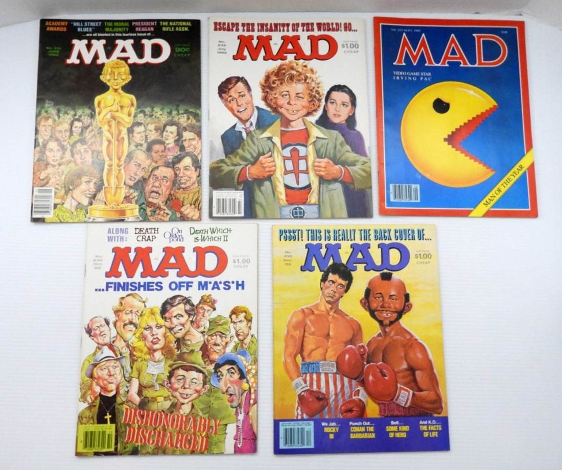 (5) 1982 MAD MAGAZINES (1 of 2)