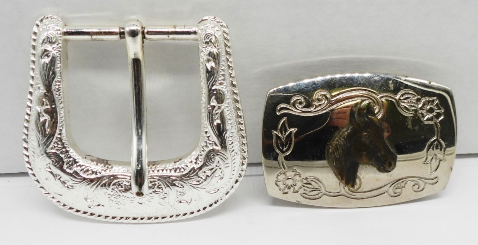 2 SMALL BELT BUCKLES (1 of 2)