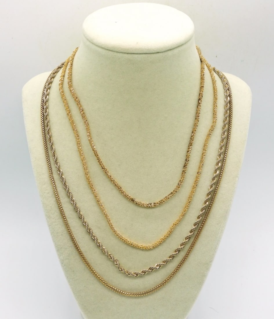 4 GOLD TONE CHAINS (1 of 2)