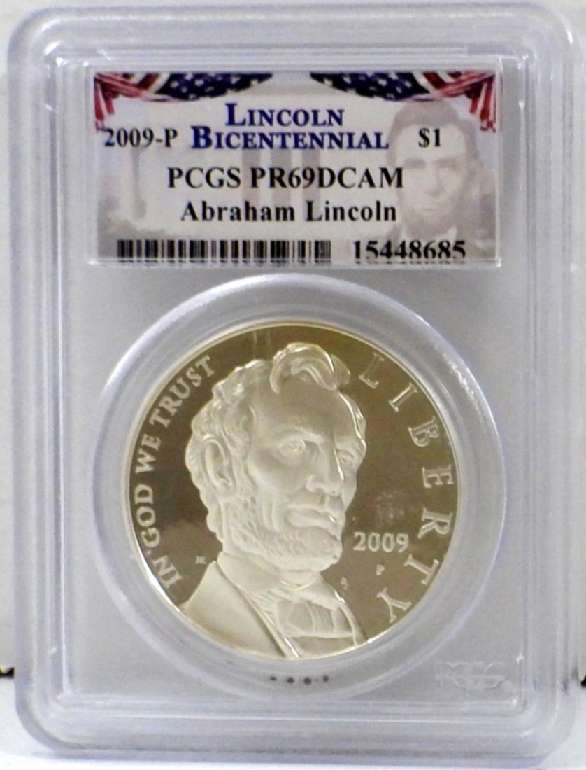 2009-P LINCOLN DOLLAR PCGS PR-69 DCAM (1 of 2)