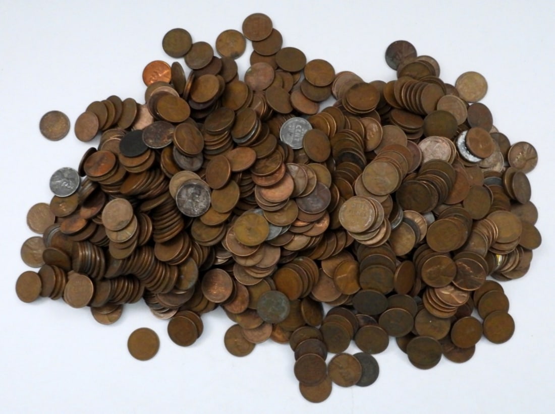 1000 MIXED DATE WHEAT CENTS (1 of 2)