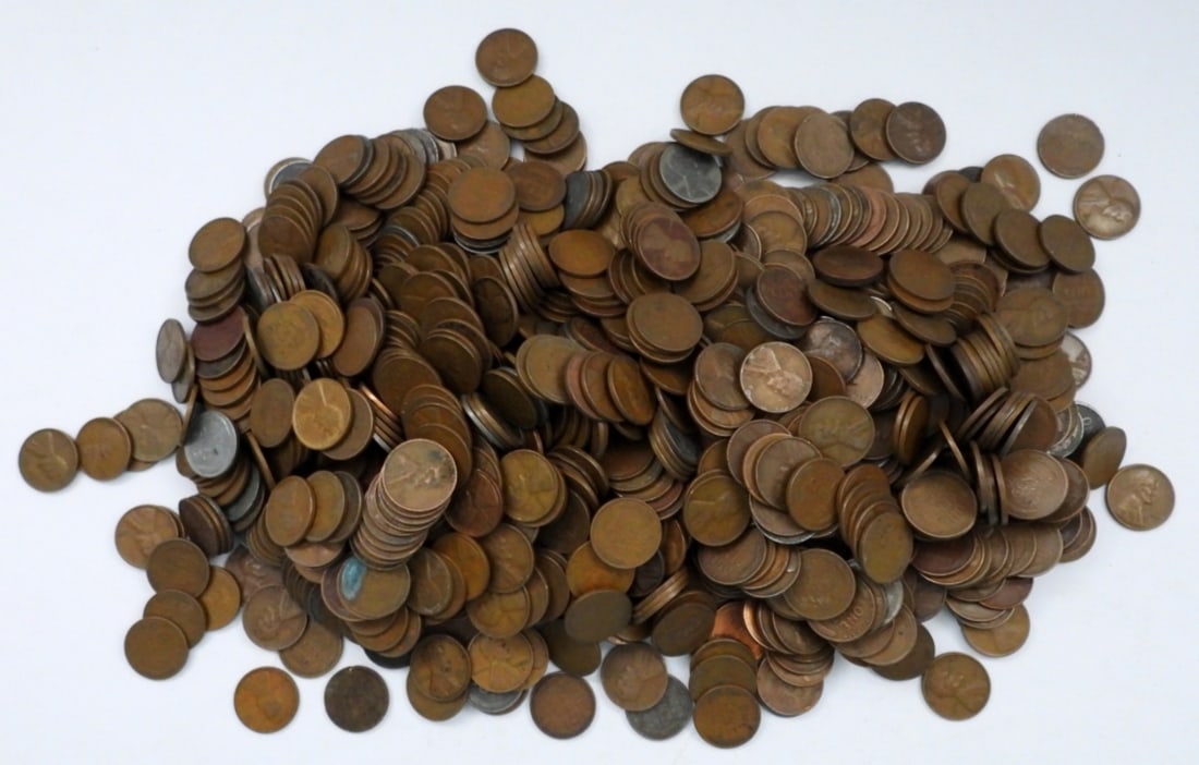 1000 MIXED DATE WHEAT CENTS (1 of 2)