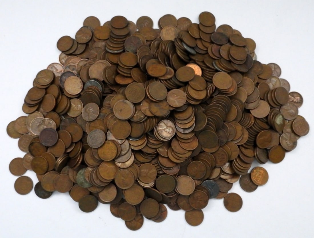 1000 MIXED DATE WHEAT CENTS (1 of 2)