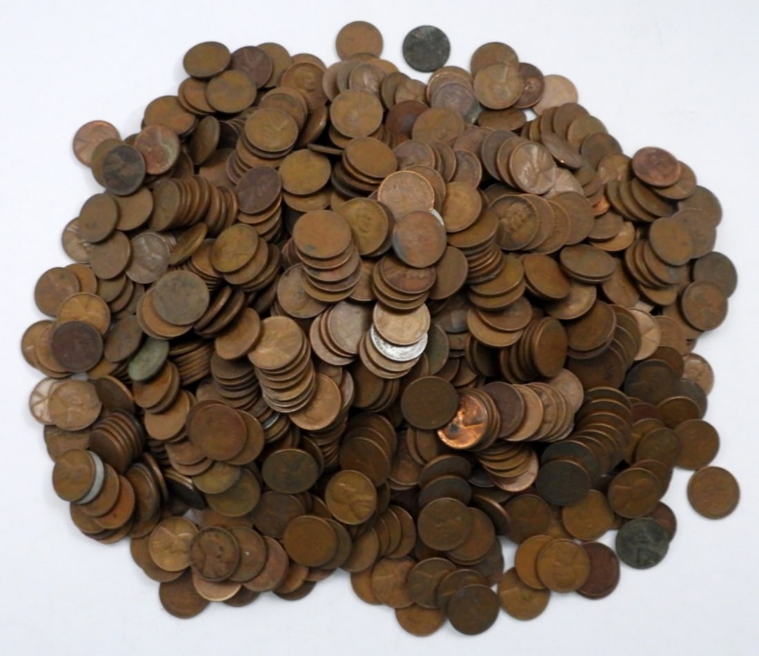 1000 MIXED DATE WHEAT CENTS (1 of 2)