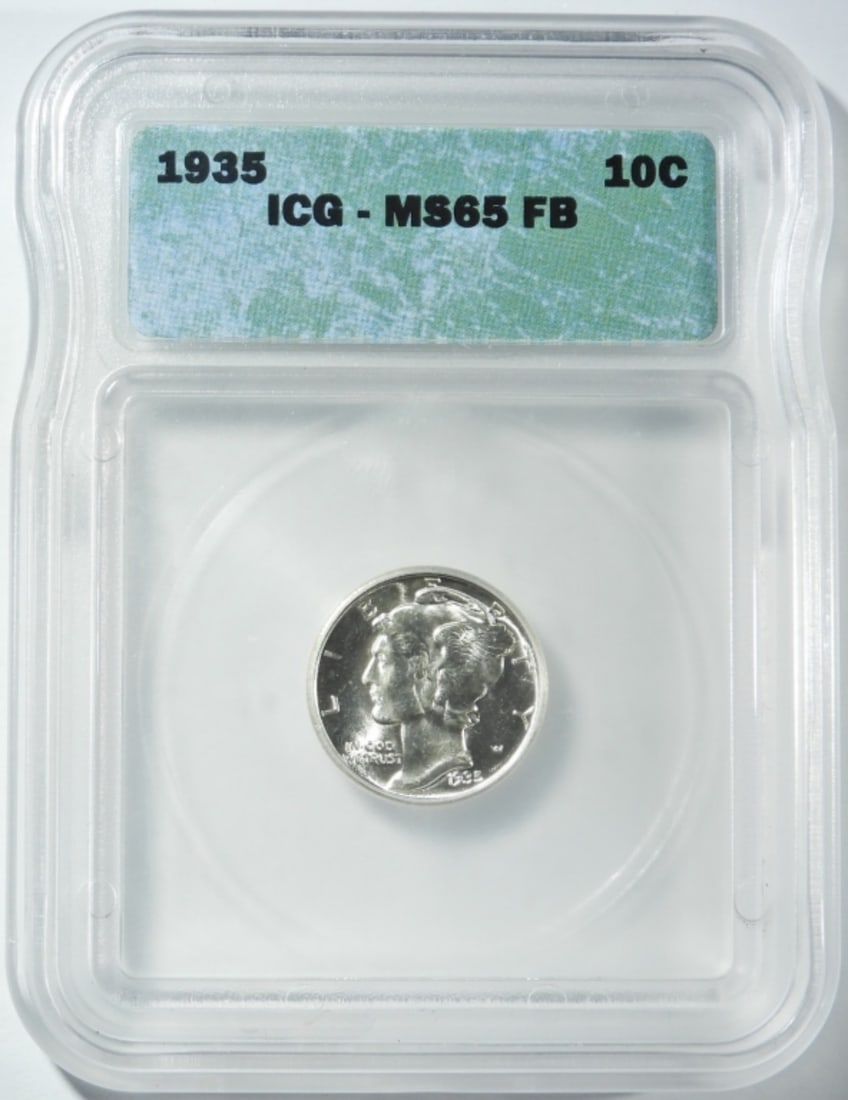 1935 MERCURY DIME ICG MS-65 FB (1 of 4)