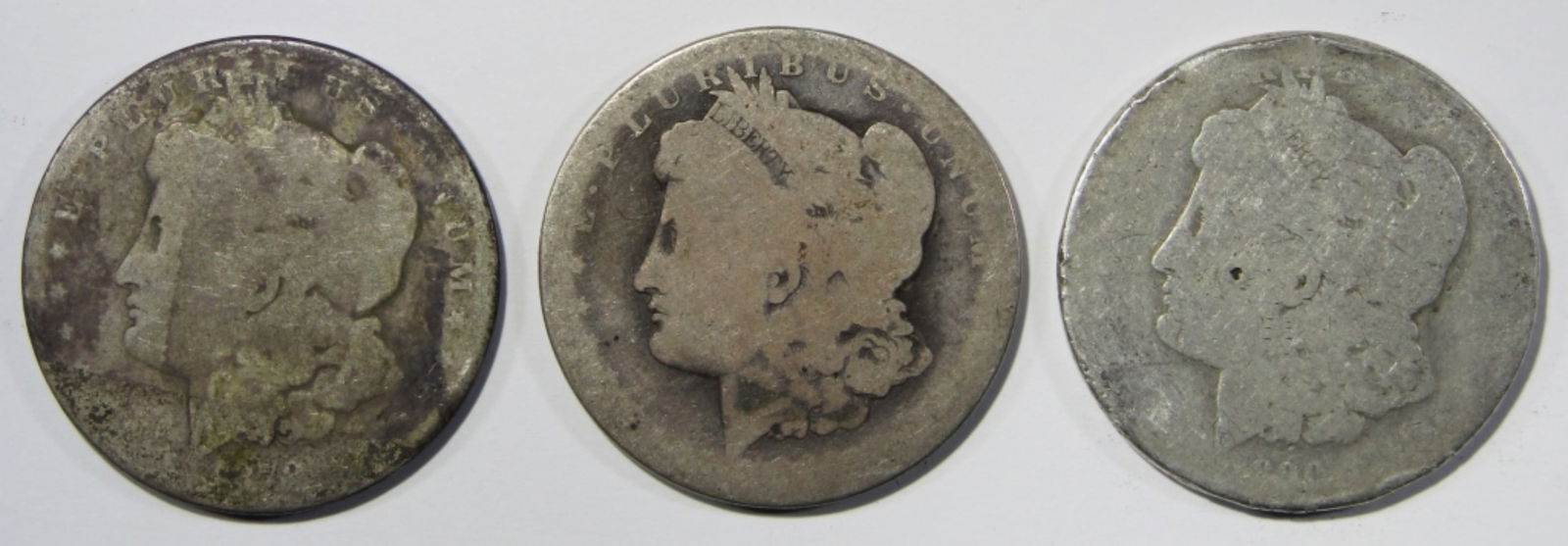 (3) NO DATE/PARTIAL DATE MORGAN DOLLARS (1 of 2)