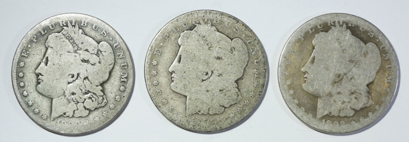 (3) PARTIAL DATE MORGAN DOLLARS (1 of 2)