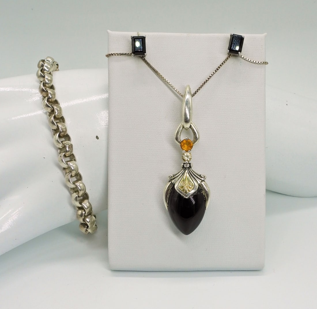 ANN KING FAIRY TALE ONYX NECKLACE & MORE (1 of 3)