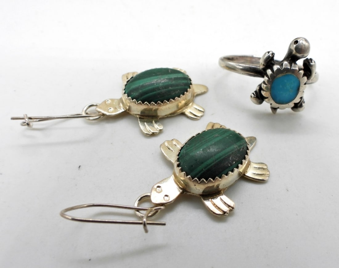 GEMSTONE TURTLE STERLING JEWELRY (1 of 2)