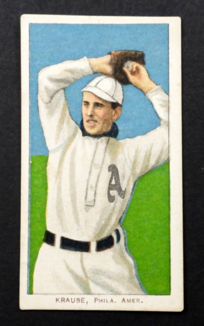 1909-11 T206 HARRY KRAUSE PITCHING: VGEX-EX