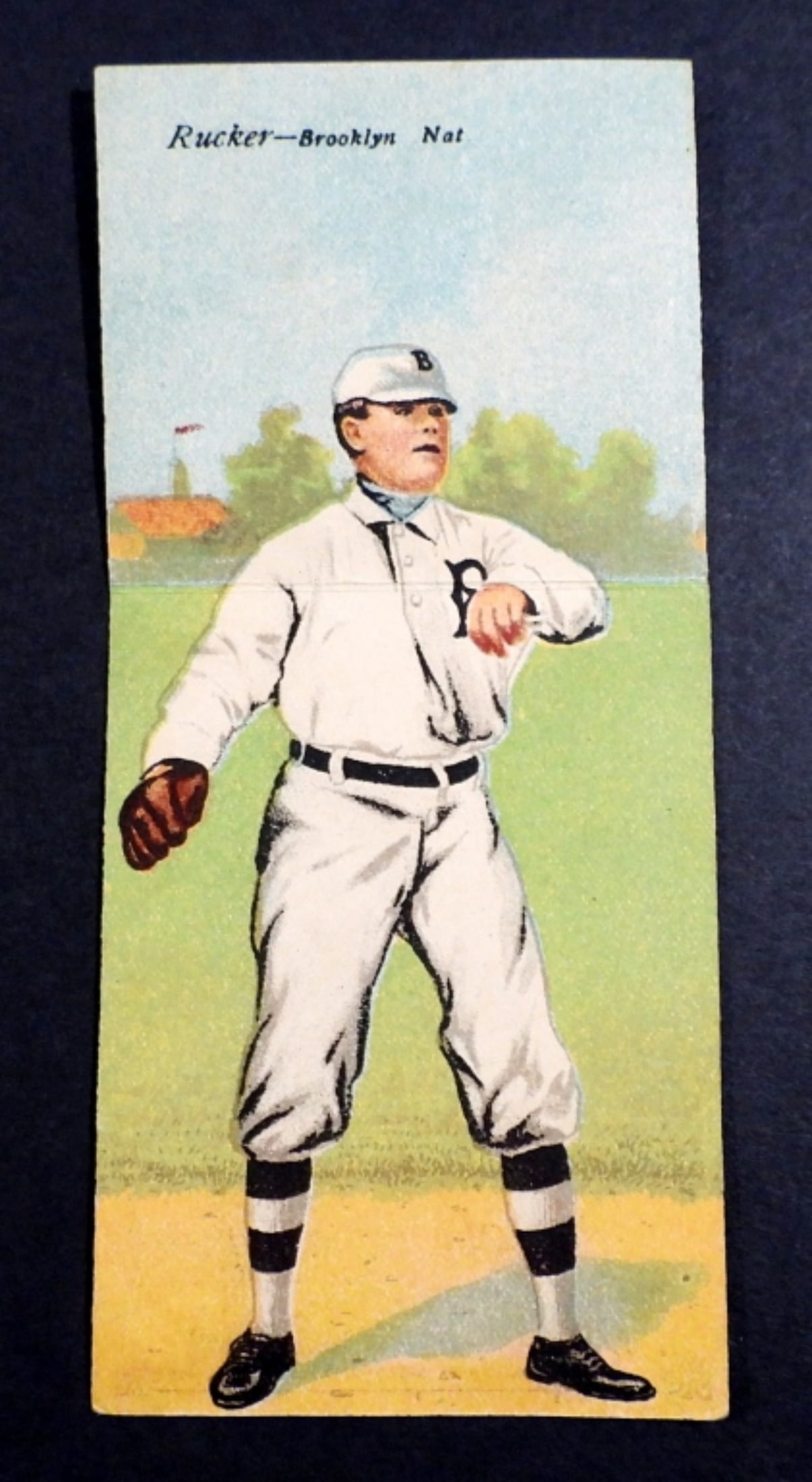 1911 T201 RUCKER / DAUBERT MECCA: CIGARETTE DOUBLE FOLDERS - VGEX-EX
