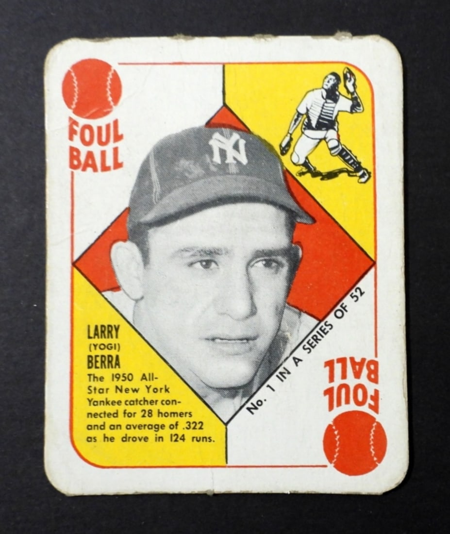 1951 TOPPS RED BACK YOGI BERRA (1 of 2)