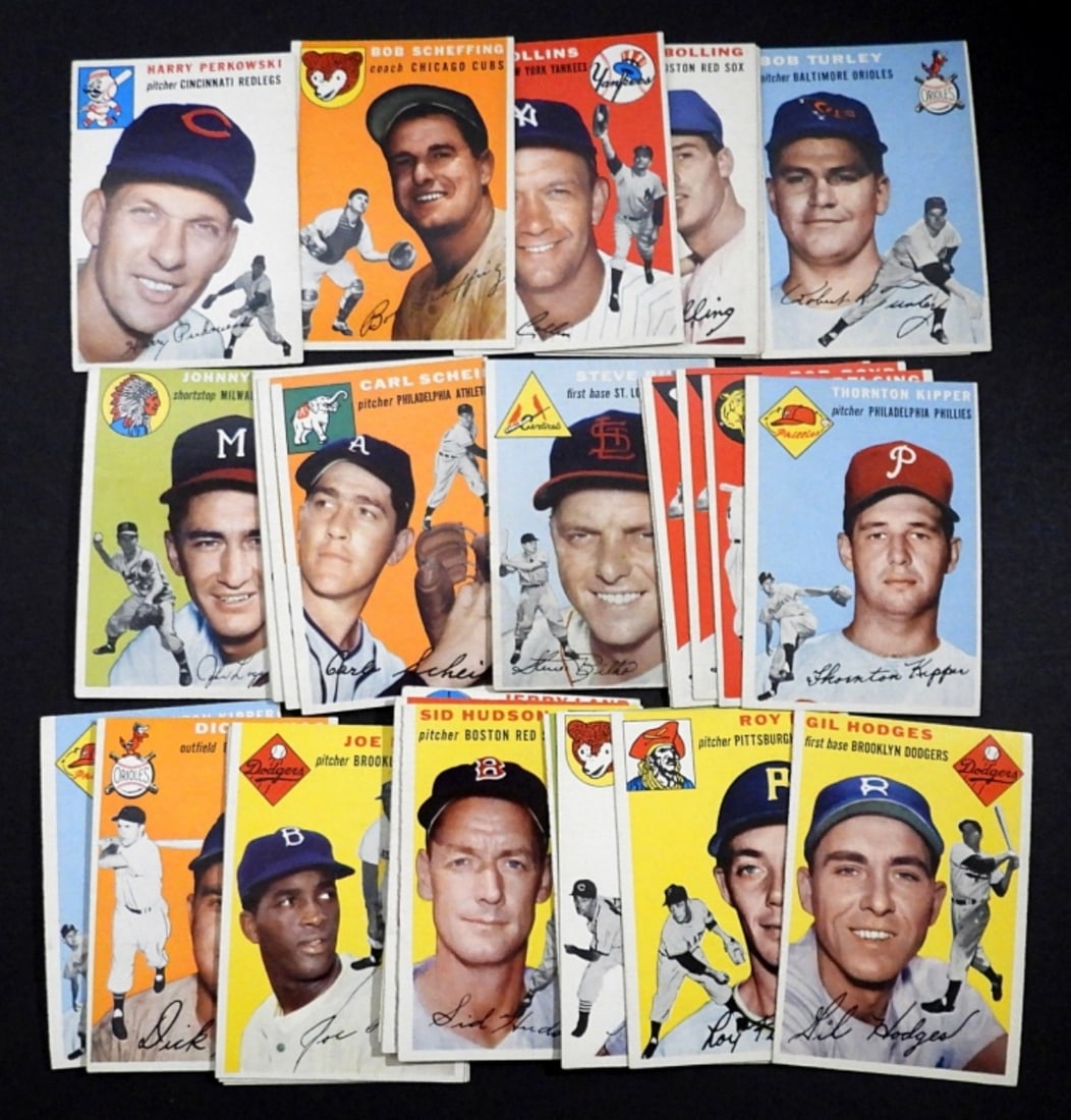 (30) 1954 TOPPS BASEBALL - HIGH GRADE (1 of 3)