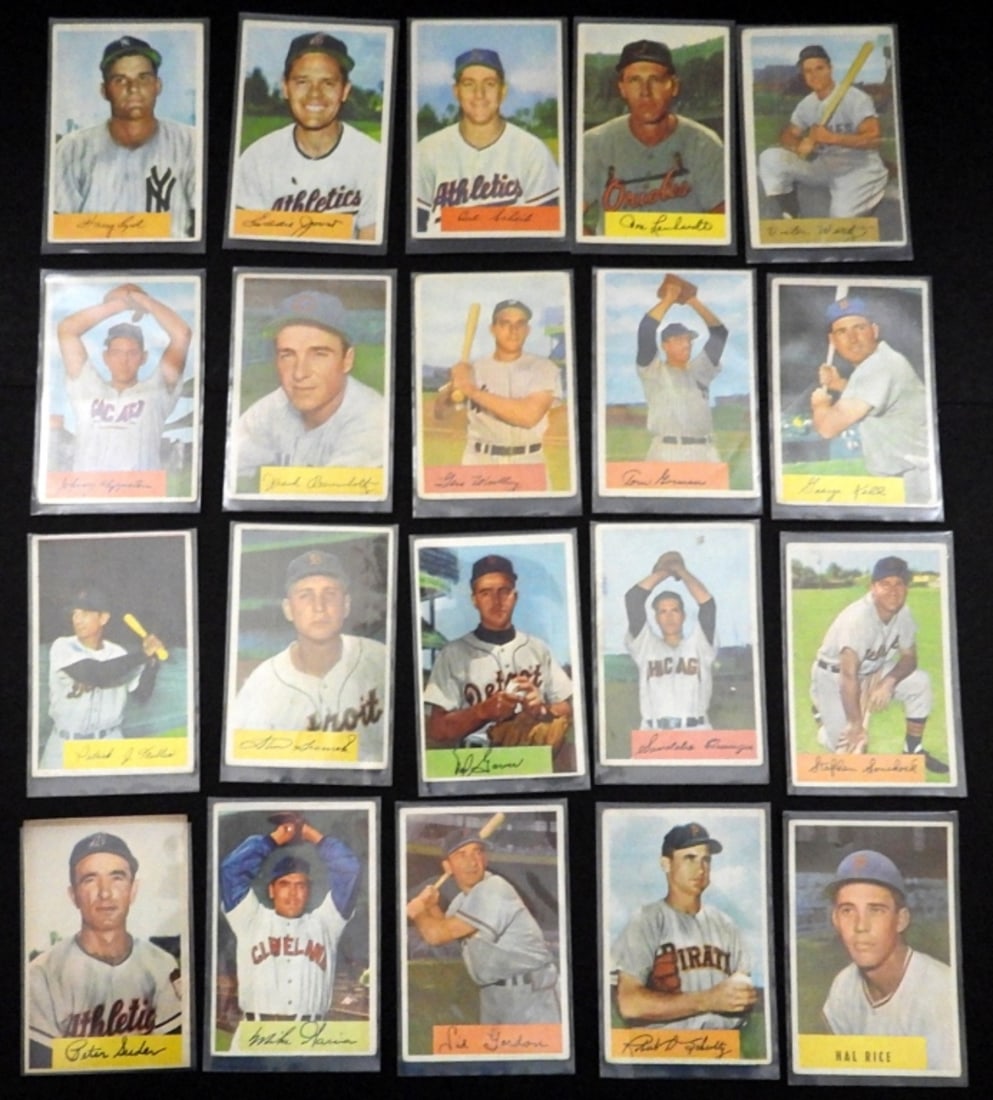 (20) 1954 BOWMAN BASEBALL CARDS (1 of 3)