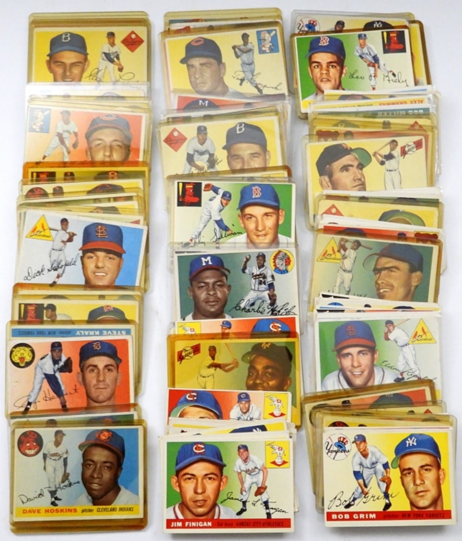 (114) 1955 TOPPS BASEBALL CARDS (1 of 3)