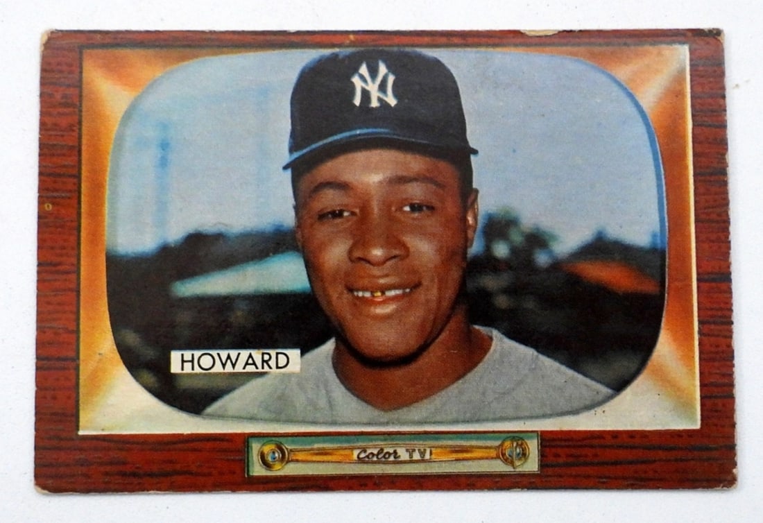 1955 BOWMAN #68 ELSTON HOWARD ROOKIE: VG light crease