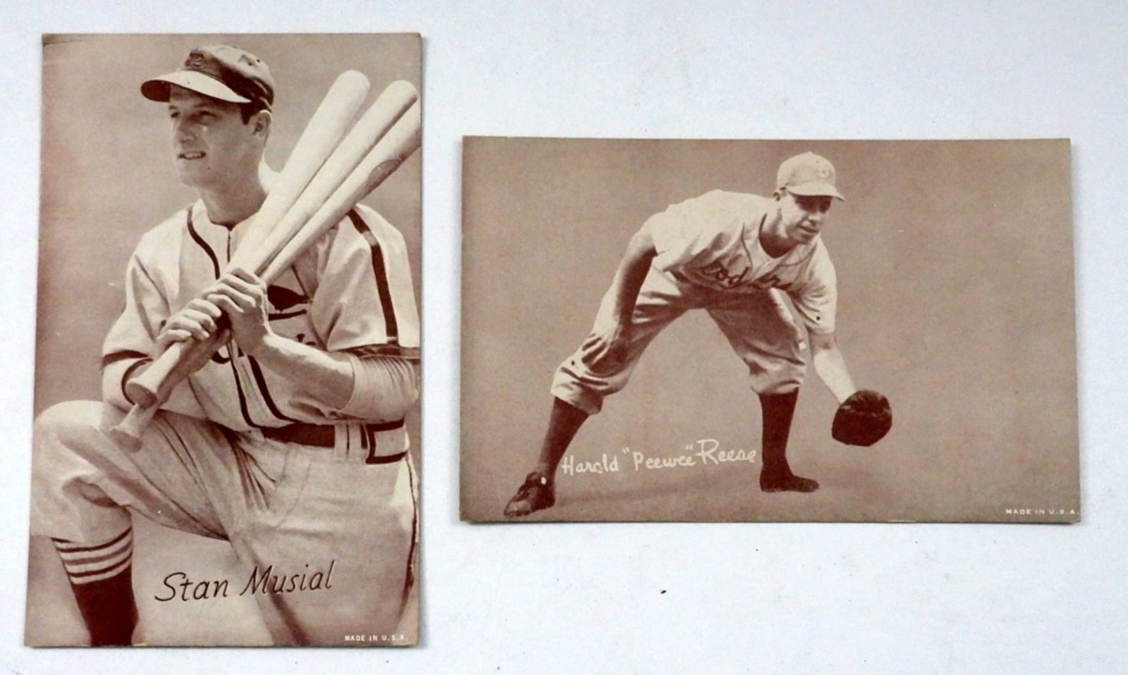 1947-66 EXHIBITS STAN MUSIAL & REESE: EX - VGEX