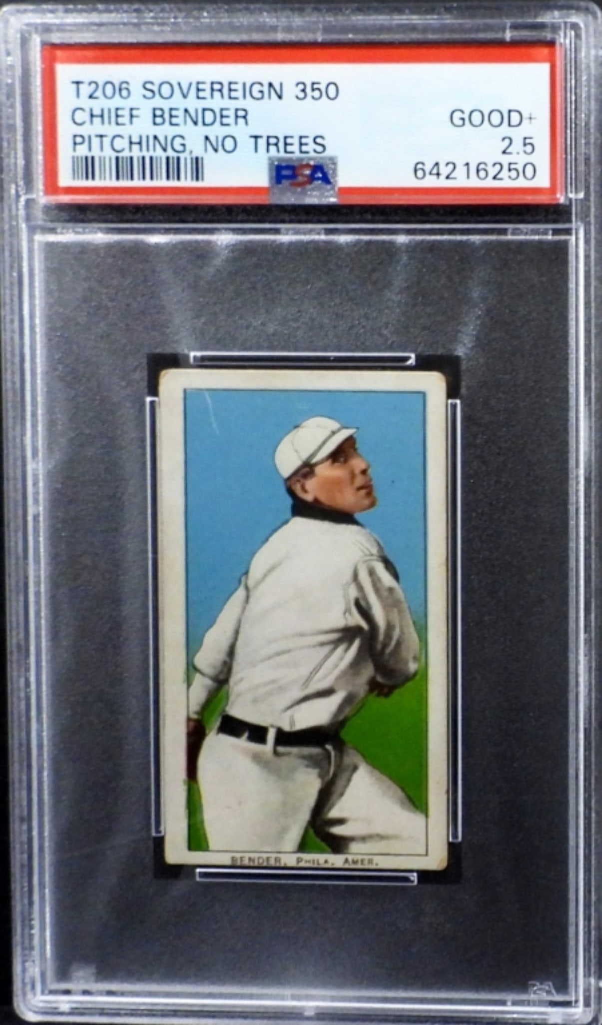 T206 SOVEREIGN 350 CHIEF BENDER PSA 2.5 (1 of 2)