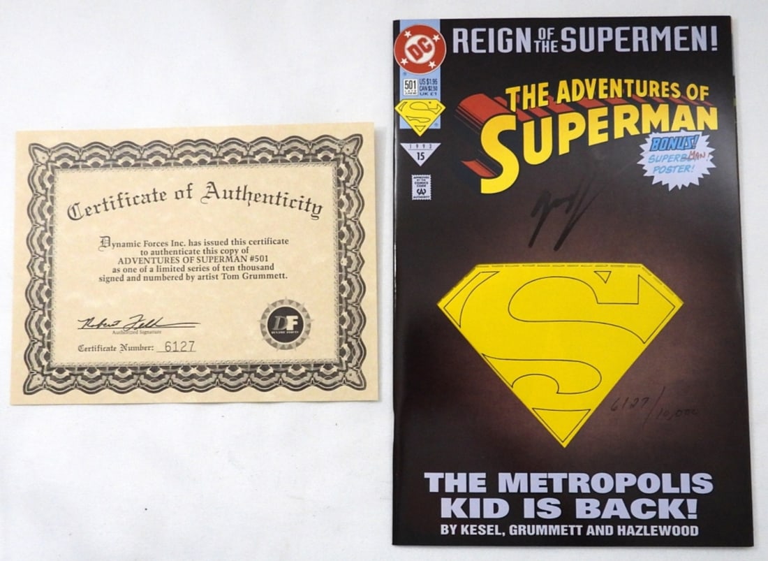 THE ADVENTURES of SUPERMAN #500 SIGNED (1 of 5)