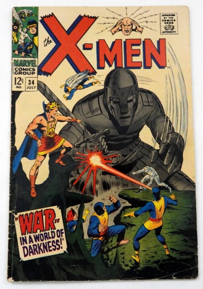 MARVEL THE X-MEN COMIC ISSUE #34 (1967) (1 of 4)