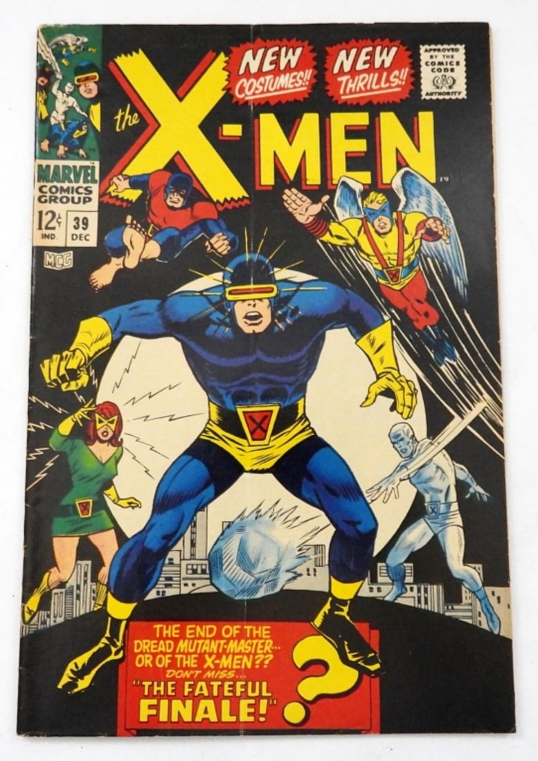 MARVEL THE X-MEN COMIC ISSUE #39 (1967) (1 of 4)