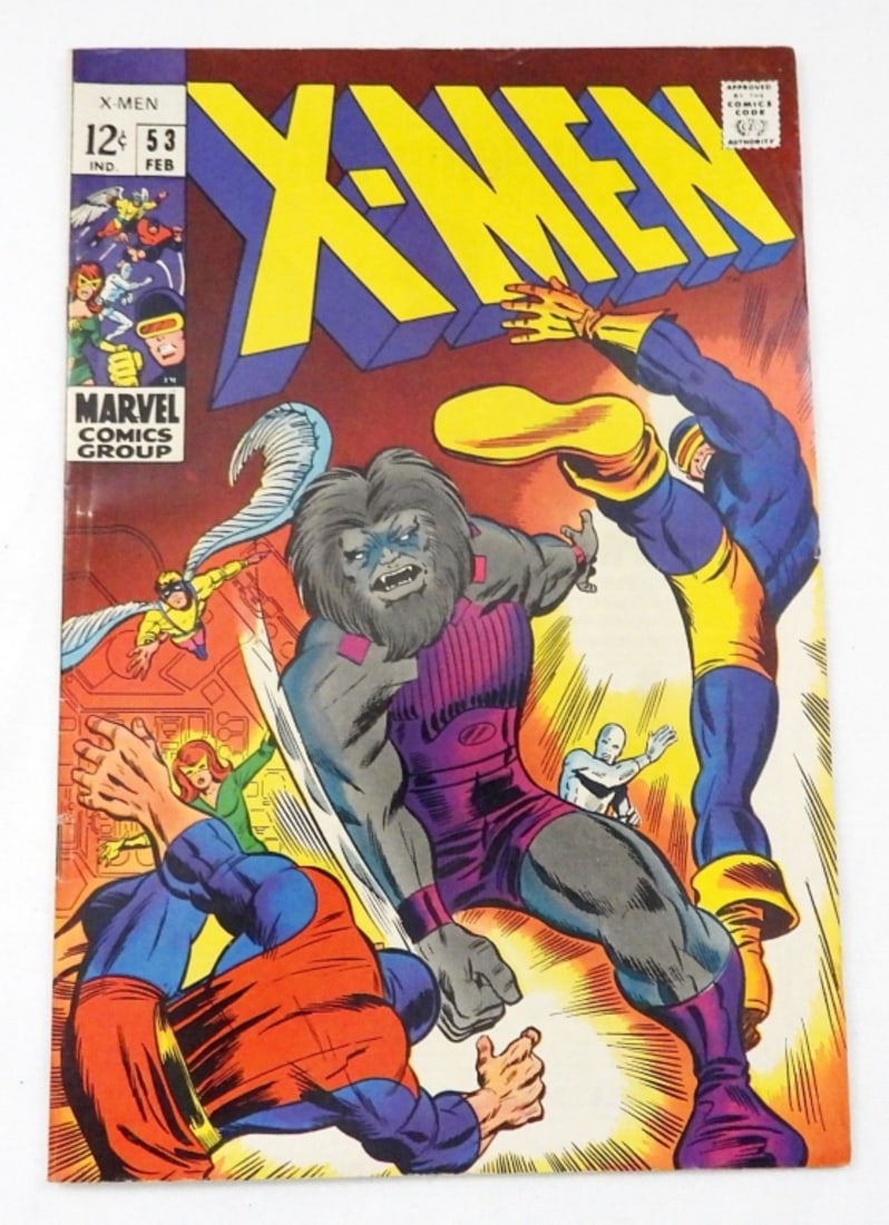 MARVEL THE X-MEN COMIC ISSUE #53 (1969) (1 of 4)