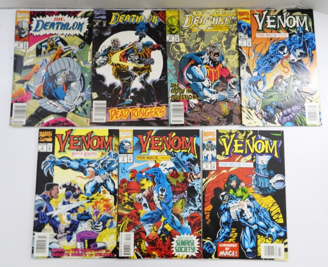 (7) Marvel Deathlok/Venom: Deathlok8,16,21 Venom 3D cover VG/Good