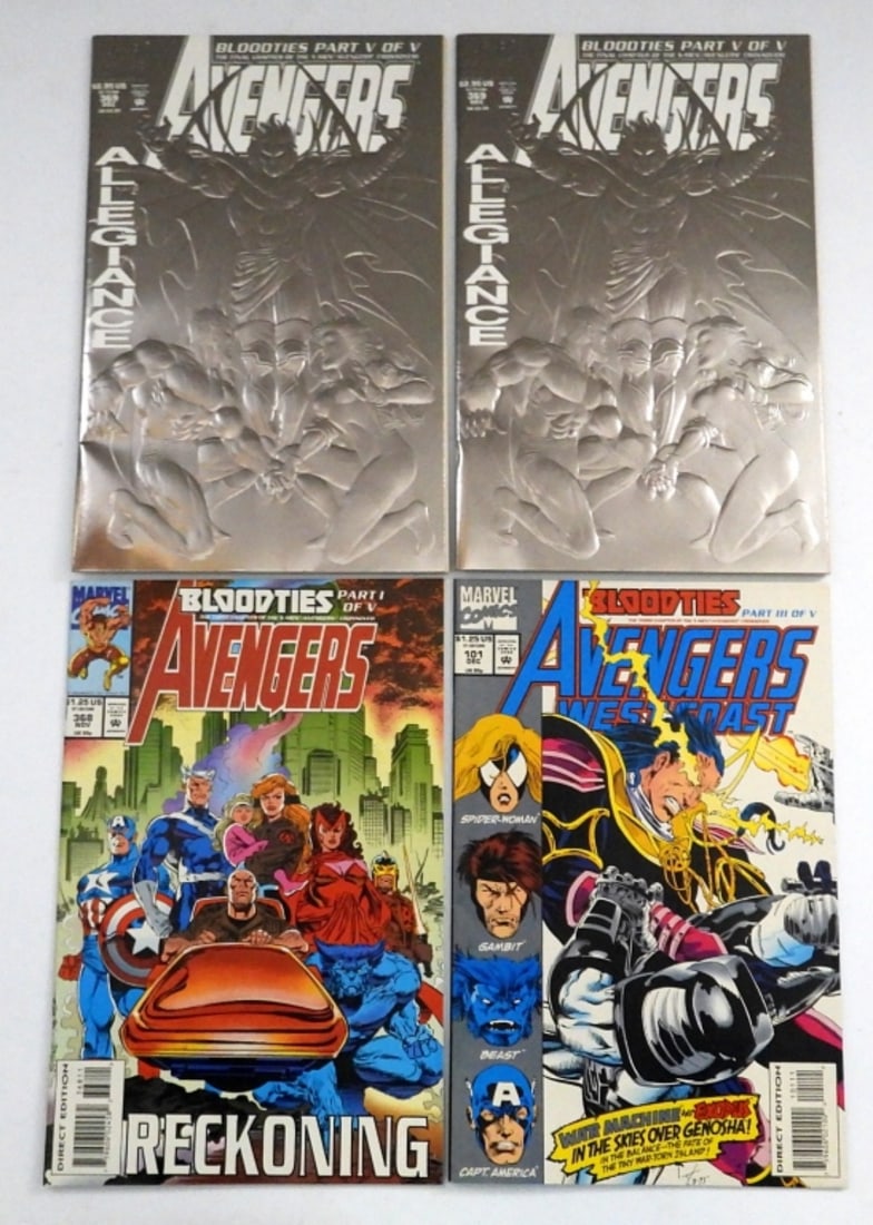 (2) AVENGERS #369 MARVEL BLOODTIES (1 of 4)