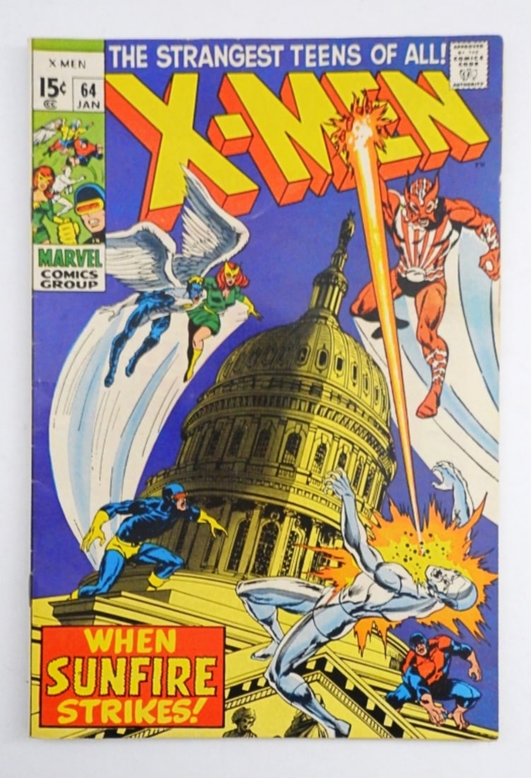 1969 MARVEL X-MEN ISSUE 64 15C (1 of 4)