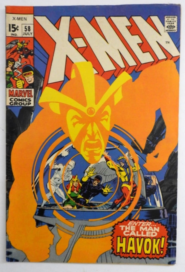 1969 MARVEL X-MEN ISSUE #58 15C (1 of 4)