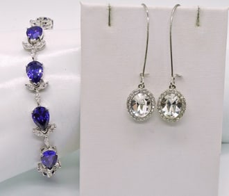 PRETTY GEMSTONE BRACELET SET